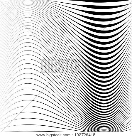 Geometric Black And White Texture. Mesh, Grid Pattern Of Lines