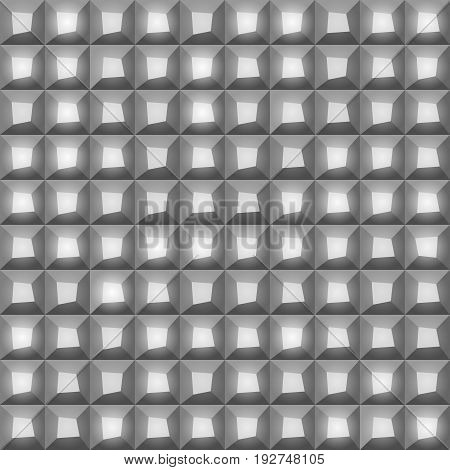 Many gray shades abstract tiling geometric texture. Gray color mosaic tile background. vector art image illustration pattern.