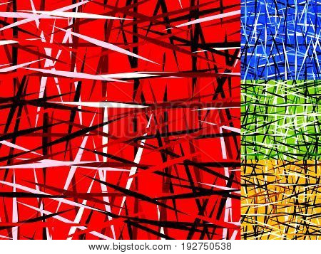 Abstract Colorful Background-pattern With Random Lines, Random Stripes