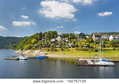 Woffelsbach At Lake Rursee, Germany