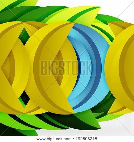 3D wave lines design. Dynamic effect abstract Illustration, modern pattern template