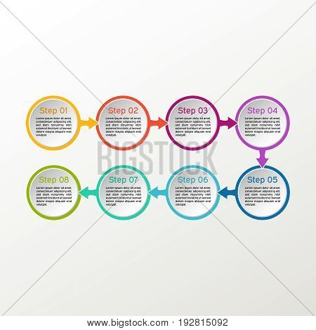 Vector Circle Infographic. Business Diagrams, Presentations And Charts. Background.
