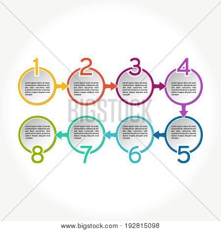Vector Circle Infographic. Business Diagrams, Presentations And Charts. Background.