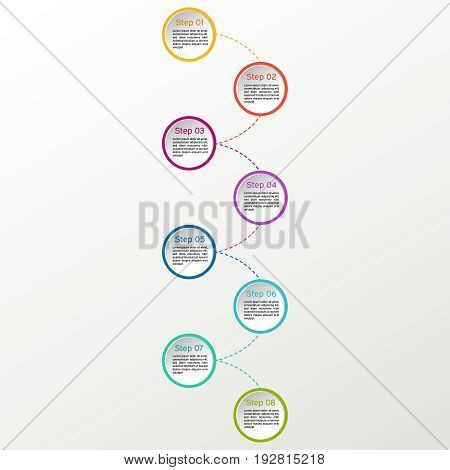 Vector Circle Infographic. Business Diagrams, Presentations And Charts. Background.