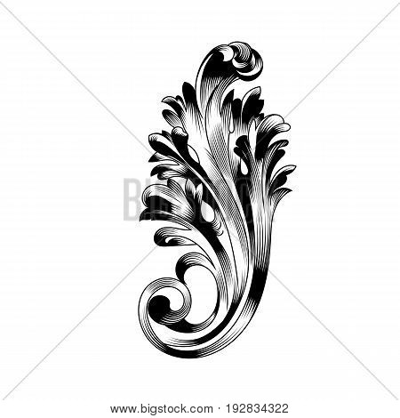 Vintage ornament, baroque ornament, scroll ornament, engraving ornament, border ornament, floral ornament, retro pattern, antique pattern, style acanthus pattern, foliage pattern, swirl pattern decorative pattern, filigree pattern. vector