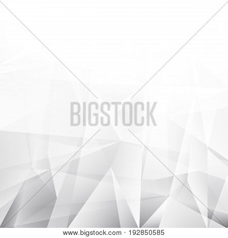 Abstract White and gray color technology modern futuristic background, vector illustration