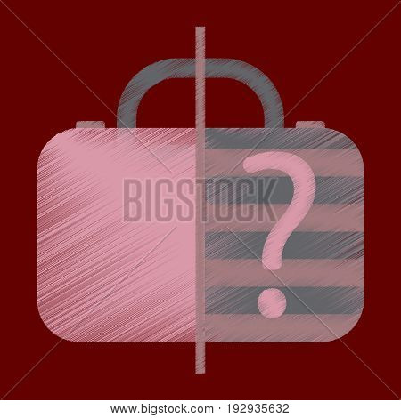 Flat Icon in Shading Style x-ray baggage