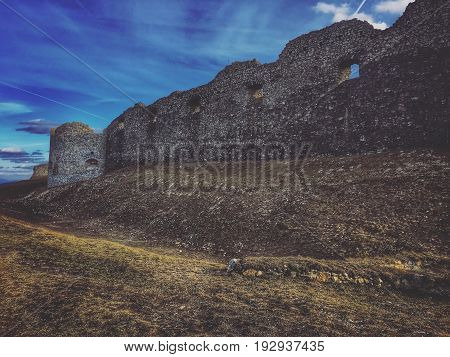 Ruins of a castle which was based in 13th centuRuins of a relatively large castle which was based probably in the second half of the 13th century.