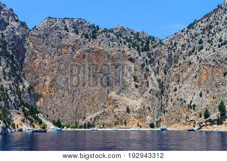 Mountains Of Rhodes, Greece.