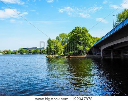 Aussenalster (outer Alster Lake) In Hamburg Hdr