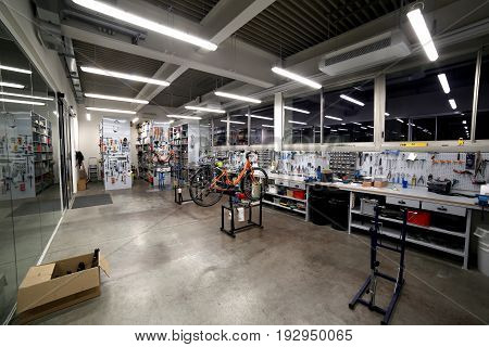Inside A Mechanical Workshop For The Maintenance And Fine Tuning