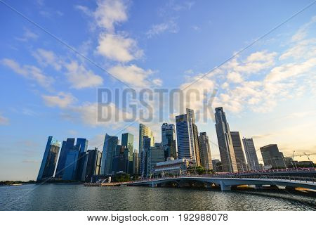 Modern Buildings At Downtown In Singapore