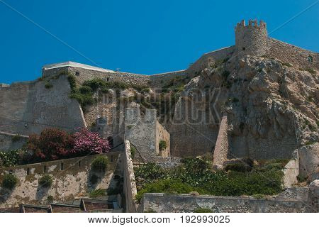 The Badiali castle of San Nicola Island