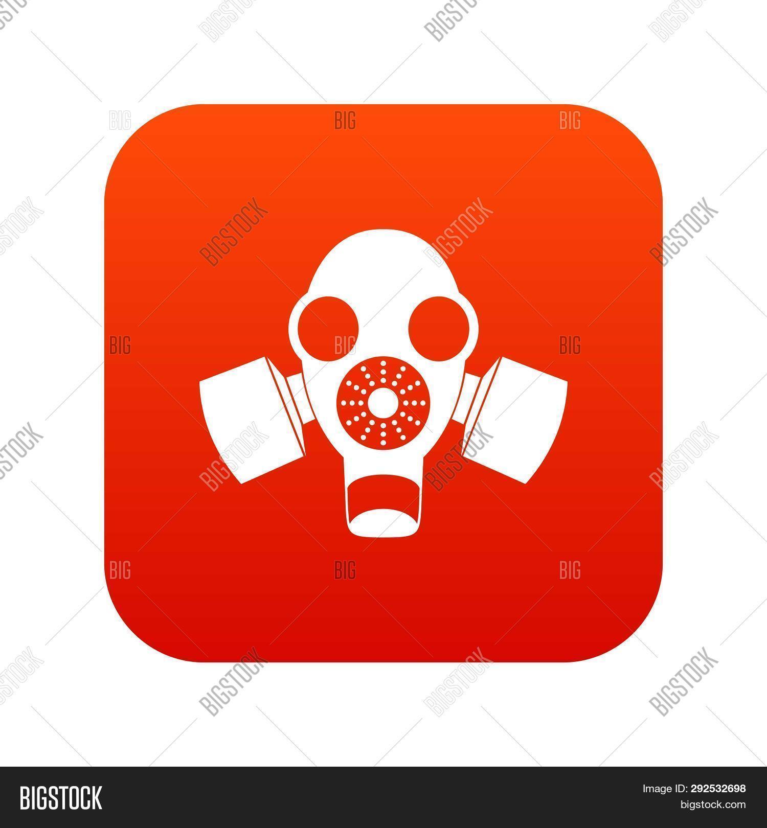 Black Gas Mask Icon Image Photo Free Trial Bigstock
