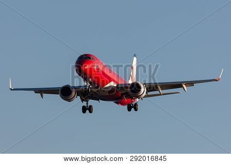 Adelaide, Australia - June 10, 2013: Virgin Blue Airlines (virgin Australia Airlines) Embraer E-190 