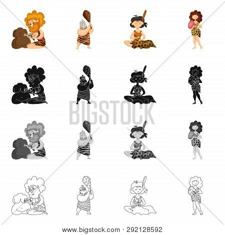 Vector Design Of Evolution  And Prehistory Sign. Set Of Evolution  And Development  Vector Icon For 