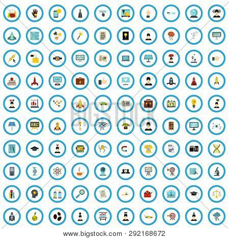 100 Brainchild Icons Set In Flat Style For Any Design Illustration