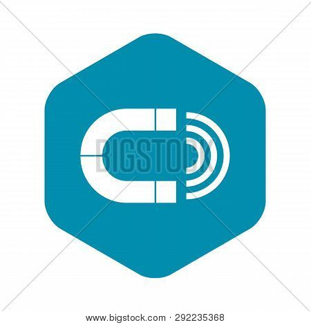 Magnet Icon In Simple Style Isolated On White Background. Attraction Symbol