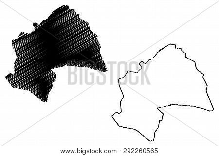 Al-qadisiyah Governorate (republic Of Iraq, Governorates Of Iraq) Map Vector Illustration, Scribble 