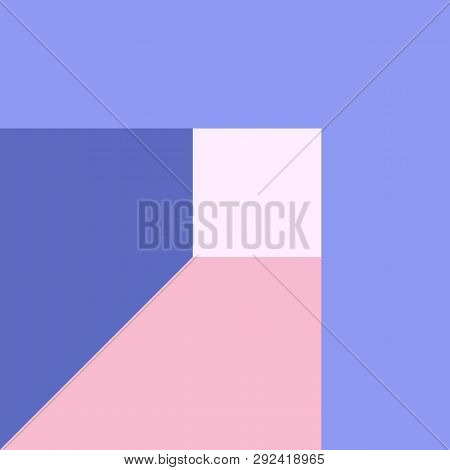 Vector Geometric Background In Material Design Style. Universal Simple Minimalistic Colorful Pattern