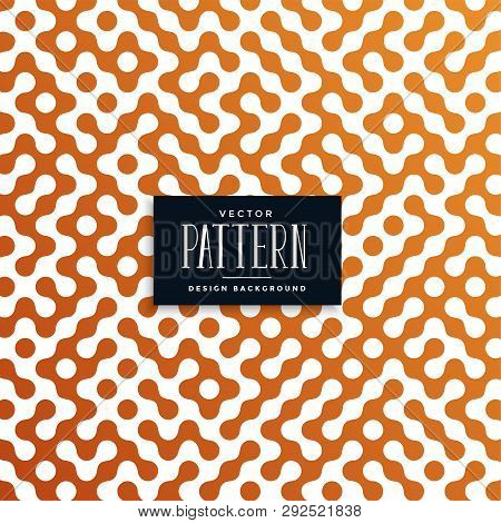 Round Shape Truchet Pattern Background Vector Illustration