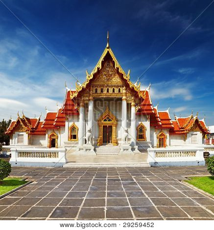 Architecture thaïlandaise traditionnelle, Wat Benjamaborphit ou Temple de marbre, Bangkok