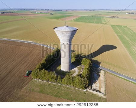 Water Tank In Pithiviers-le-vieil, Loiret, Centre-val De Loire, France