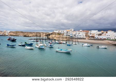 Town And Port Of Tajao Village In South Tenerife, Canary Islands, Spain.