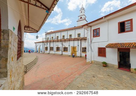 Bogota,  Colombia   March 18 Mount Serrate Sanctuary Built On A Hill Where Thousands Of Pilgrims Arr