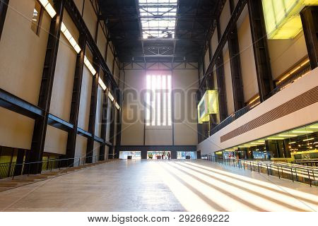 London, Uk - May 22 2018: Tate Modern Is A Modern Art Gallery  Houses International Modern Pieces Of