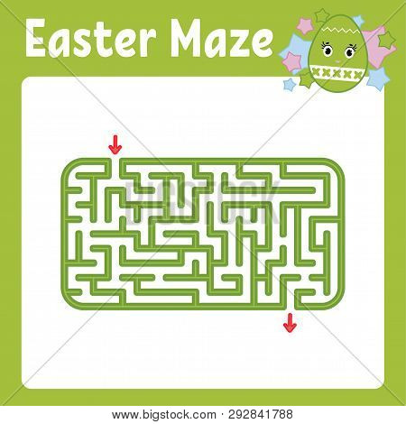 Maze. Game For Kids. Funny Labyrinth. Activity Page. Puzzle For Children. Cartoon Style. Riddle For 
