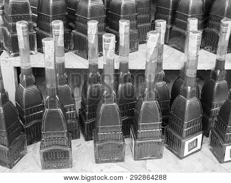 Turin, Italy - Circa December 2018: Cioccolato Chocolate Souvenir In The Shape Of Mole Antonelliana 