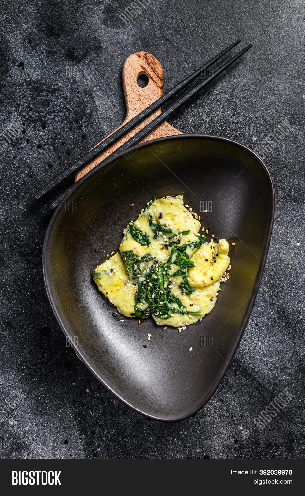 Scrambled Eggs Spinach Image & Photo (Free Trial) | Bigstock