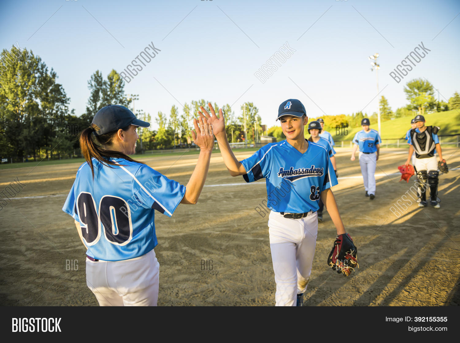 Group Baseball Players Image & Photo (Free Trial) Bigstock