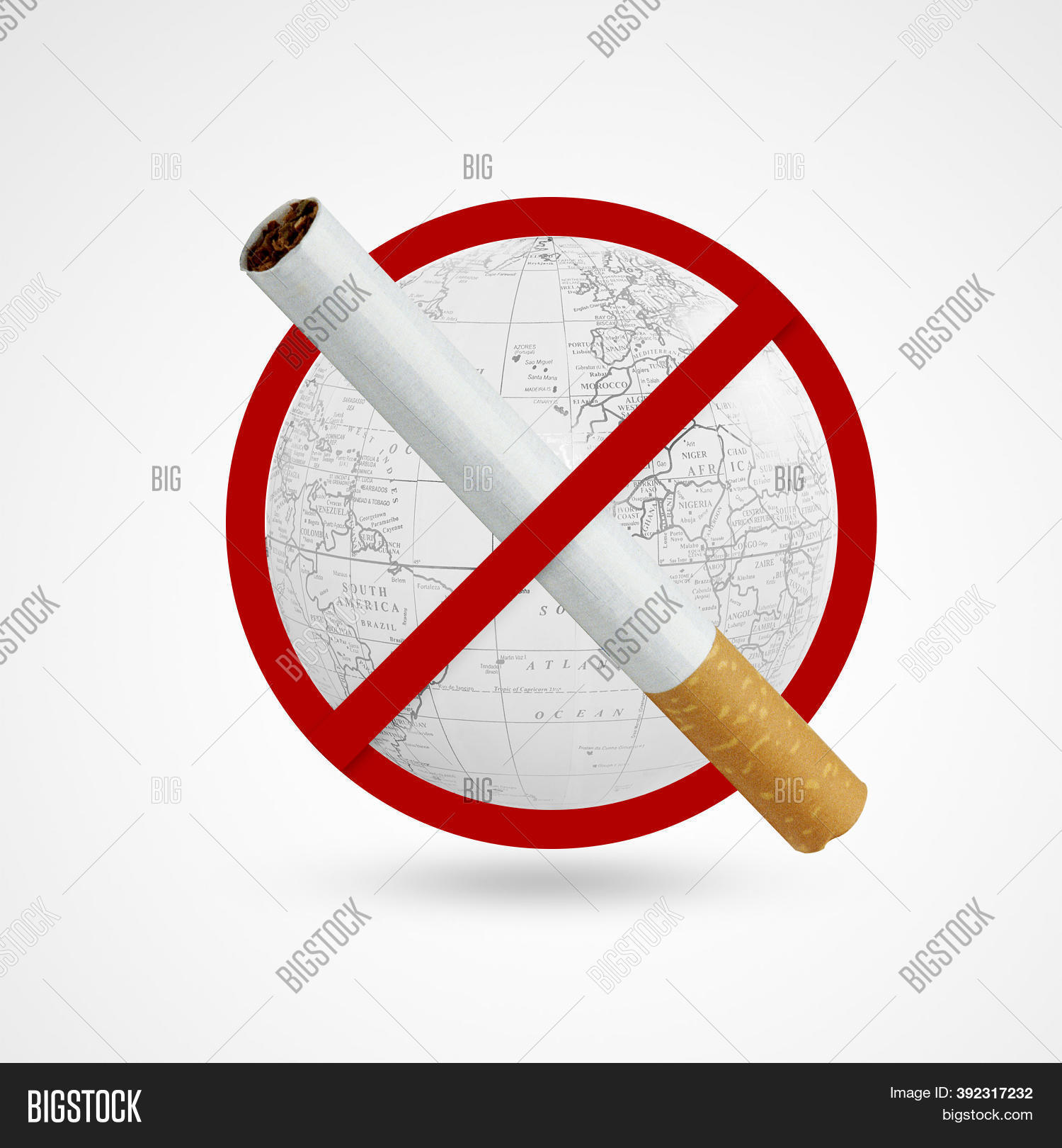smoking half a cigarette a day Stop Sign On Half Image & Photo (Free Trial)