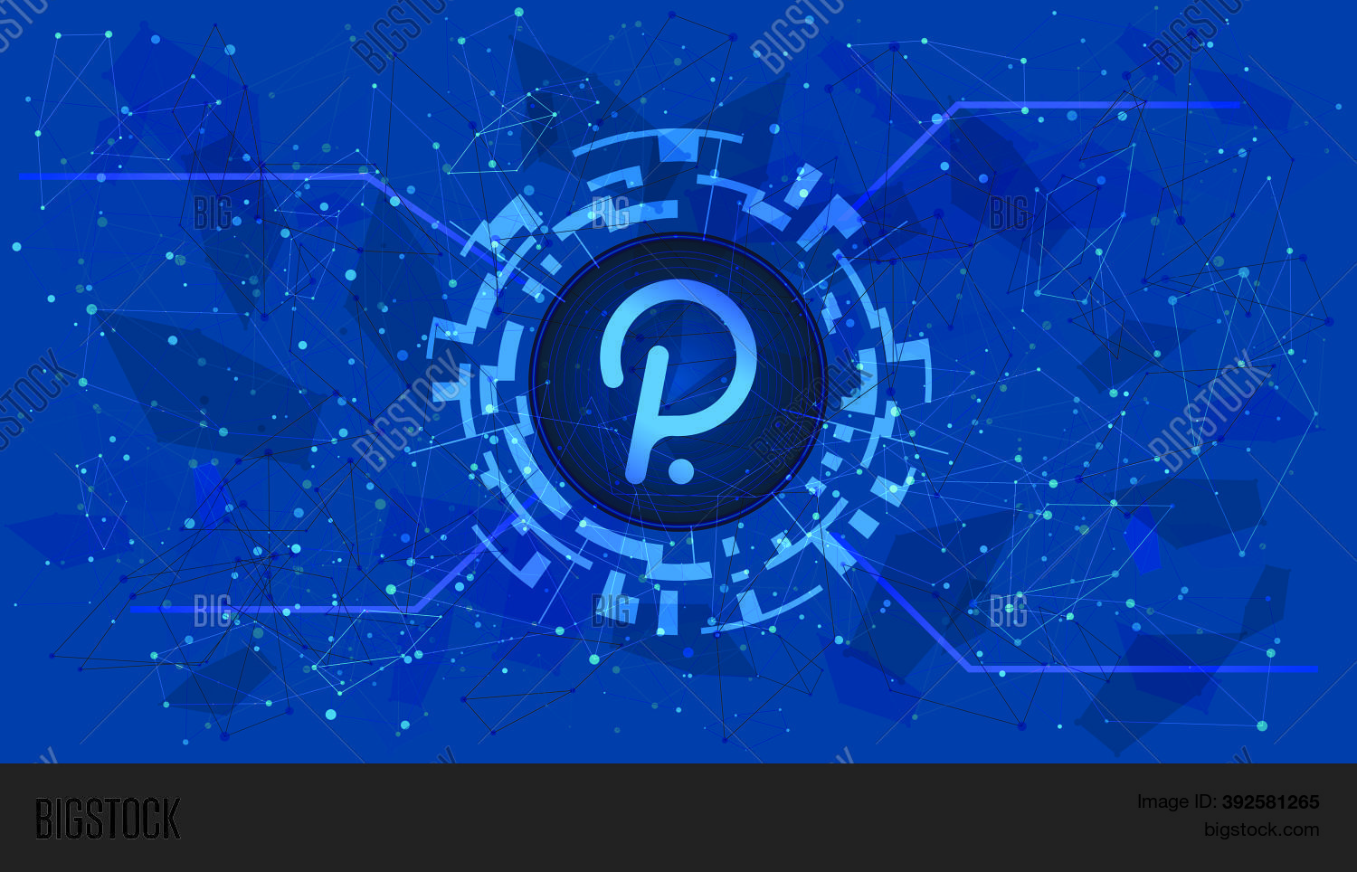 Polkadot Dot Token Vector Photo Free Trial Bigstock