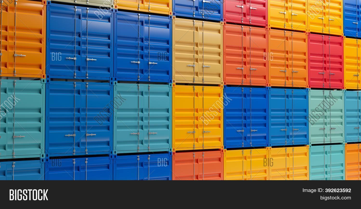 Stack Intermodal Cargo Image & Photo (Free Trial) | Bigstock