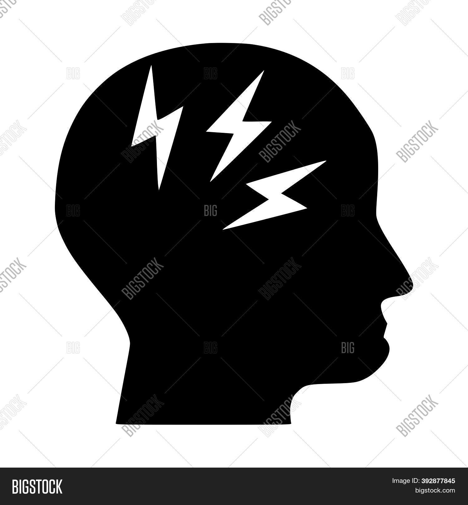 Headache Symbol Icon Image & Photo (Free Trial) Bigstock