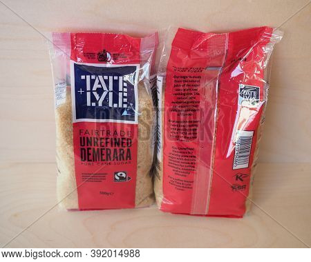 Liverpool - Oct 2020: Tate Lyle Cane Sugar Packet