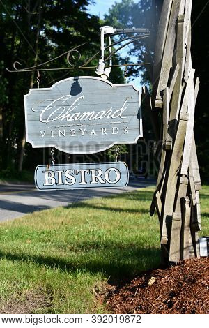 Clinton, Ct - Jul 4: Chamard Vineyard In Clinton, Connecticut, As Seen On July 4, 2020.