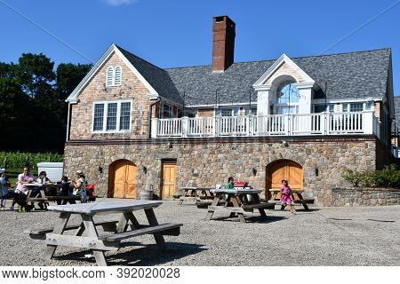 Clinton, Ct - Jul 4: Chamard Vineyard In Clinton, Connecticut, As Seen On July 4, 2020.