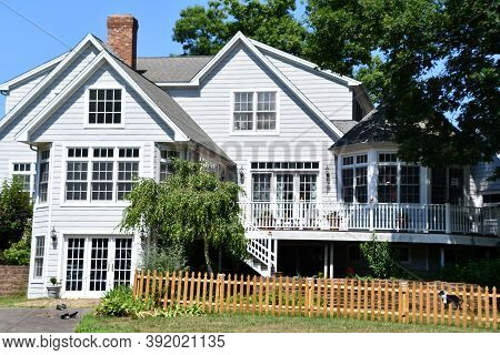 Killingworth, Ct - Jul 4: Lavender Pond Farm In Killingworth, Connecticut, As Seen On July 4, 2020. 
