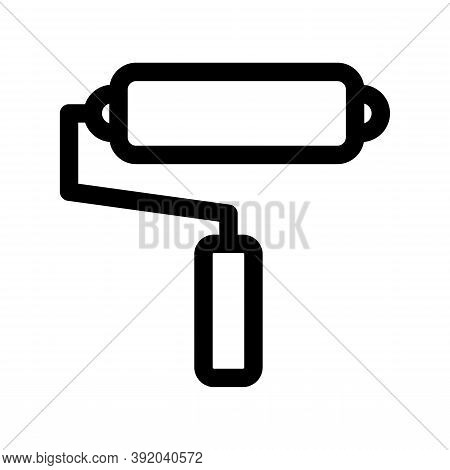 Paint Roller Icon Isolated On White Background From Labor Day Collection. Paint Roller Icon Trendy A
