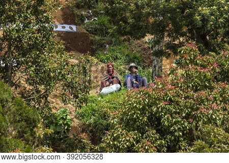 Nepal Van Java Is A Rural Tour On The Slopes Of Mount Sumbing, Central Java.