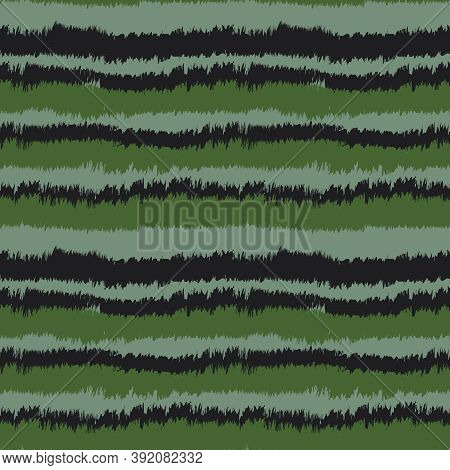 Green Brush Stroke Fur Seamless Pattern