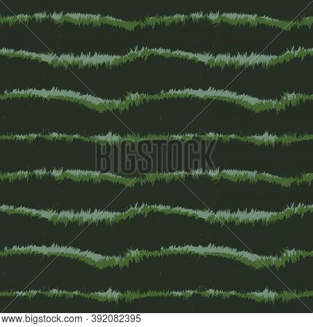 Green Brush Stroke Fur Seamless Pattern