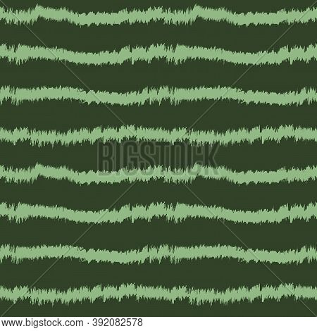 Green Brush Stroke Fur Seamless Pattern