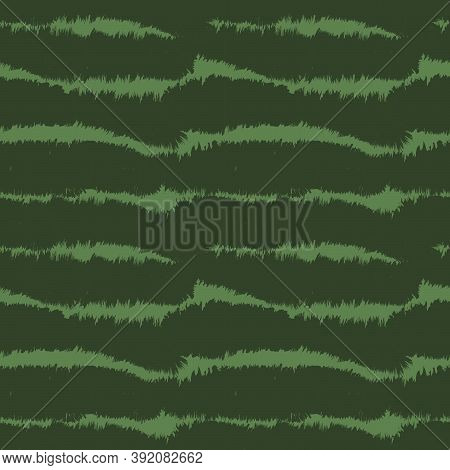 Green Brush Stroke Fur Seamless Pattern