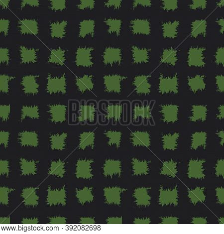 Green Brush Stroke Fur Seamless Pattern