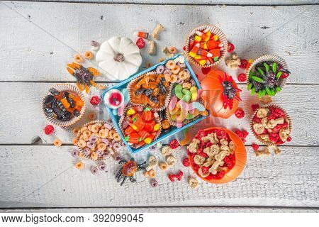 Set Of Halloween Sweets And Candies